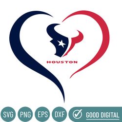 Houston Texans Heart Logo Svg, Houston Texans Svg, Sport Svg, Football Teams Svg, NFL Svg