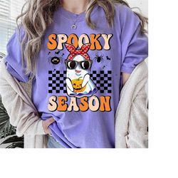 Halloween Spooky Season tshirt, Retro Spooky Shirt, Spooky Halloween,Halloween Shirt, Fall Vibes, Season Spooky Shirt, C