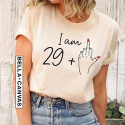 Personalized I Am Plus Middle Finger Shirt PNG, Custom I Am Plus Age Birthday TShirt PNG, Cool Birthday Girl Shirt PNG,