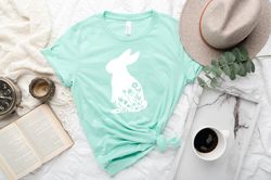 Floral Rabbit Shirt Png,Easter Bunny Shirt Png,Easter Shirt Png For Woman,Easter Family Shirt Png,Easter Shirt Png,Women