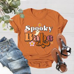 Spooky Babe Shirt PNG, Halloween Shirt PNG, Hocus Pocus Shirt PNG, Funny Halloween Shirt PNG, Halloween Gift, Spooky Shi