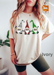 Comfort Colors, Christmas Gnome T-Shirt Png, hohoho T-Shirt Png, Cute Gnomies T-Shirt Png,  Gnome For Holidays Shirt Png