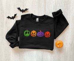 Halloween Pumpkins SweaT-Shirt Png, vintage Halloween sweater, Halloween Party SweaT-Shirt Pngfor Women, Spooky Season S