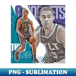 Theo Maledon basketball Paper Poster Hornets  7 - Artistic Sublimation Digital File - Perfect for Creative Projects