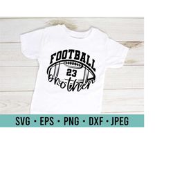 Football Brother SVG | Football Brother T Shirt Design SVG | Family Member Sports Fan American Football | Game Day SVG
