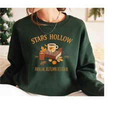 Luke's Diner Stars Hollow Sweatshirt and Hoodie, Retro Text Luke's Diner Sweatshirt, Vintage Style Stars Hollow Hoodie L
