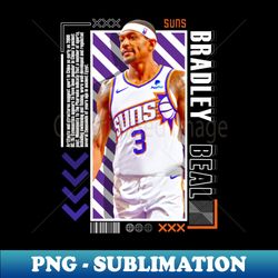 bradley beal basketball paper poster suns 9 - aesthetic sublimation digital file - fashionable and fearless