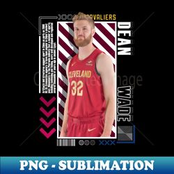 dean wade basketball paper poster cavaliers 9 - premium sublimation digital download - fashionable and fearless