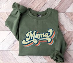 Retro Mama SweaT-Shirt Png, mama SweaT-Shirt Png, Vintage Mama SweaT-Shirt Png, gift for Mother  Day, Mom Life SweaT-Shi