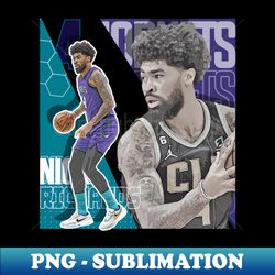 nick richards basketball paper poster hornets  7 - exclusive sublimation digital file - fashionable and fearless