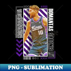 Domantas Sabonis basketball Paper Poster 9 - High-Quality PNG Sublimation Download - Instantly Transform Your Sublimation Projects