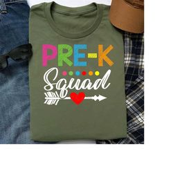Preschool Squad Pre K Team Shirt Teacher, Kindergarten Teacher Shirt, Teacher Appreciation Gift T-shirt , Back To School