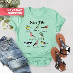 Bird Lovers T-Shirt PNG, Nice Tits Shirt PNG, Funny Bird Shirt PNG, Bird Shirt PNG, Birdwatching Lover T-Shirt PNG, Bird