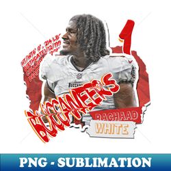 Rachaad White Football Paper Poster Buccaneers 11 - Unique Sublimation PNG Download - Vibrant and Eye-Catching Typography