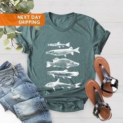 Cotton Fishing Shirt PNG, Freshwater Fish Shirt PNG, Cute Fish Shirt PNG, Catfish Shirt PNG, Fishing Shirt PNG, Fishing