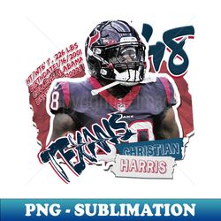 Christian Harris Football Paper Poster Texans 11 - Elegant Sublimation PNG Download - Spice Up Your Sublimation Projects