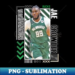 Jae Crowder basketball Paper Poster Bucks 9 - Premium Sublimation Digital Download - Enhance Your Apparel with Stunning Detail