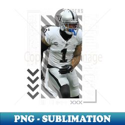 Marcus Epps Football Paper Poster Raiders 9 - Artistic Sublimation Digital File - Instantly Transform Your Sublimation Projects