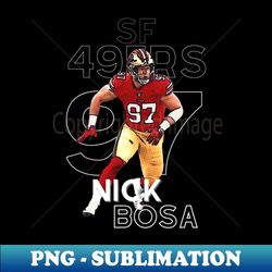 nick bosa SF 49ers player - Trendy Sublimation Digital Download - Enhance Your Apparel with Stunning Detail