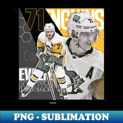 Evgeni Malkin Hockey Design Poster Penguins - Special Edition Sublimation PNG File - Instantly Transform Your Sublimation Projects