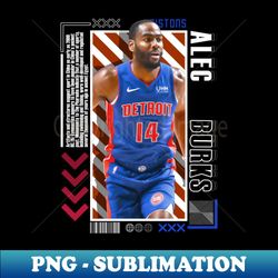 alec burks basketball paper poster pistons 9 - creative sublimation png download - unleash your creativity