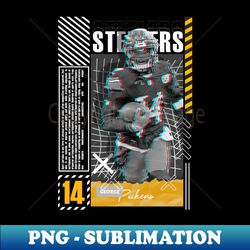 George Pickens Football Paper Poster Steelers 8 - Professional Sublimation Digital Download - Perfect for Sublimation Art