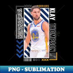 klay thompson basketball paper poster warriors 9 - trendy sublimation digital download - stunning sublimation graphics