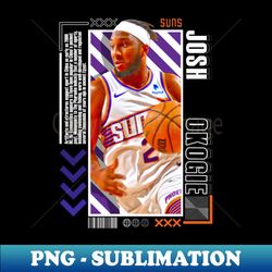 Josh Okogie basketball Paper Poster Suns 9 - PNG Sublimation Digital Download - Boost Your Success with this Inspirational PNG Download