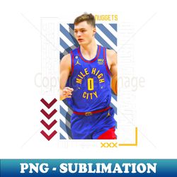 christian braun basketball paper poster nuggets 9 - artistic sublimation digital file - revolutionize your designs