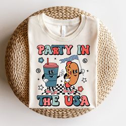 Party In The USA PNG, Fourth of July Sublimation Designs, 4th of July PNG
