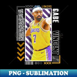 gabe vincent basketball paper poster lakers 9 - professional sublimation digital download - perfect for personalization
