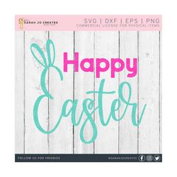 Happy Easter Ears SVG - Easter Svg - Easter Bunnies SVG - Easter Bunny Ears SVG - Happy Easter Svg - Easter Bunny Svg