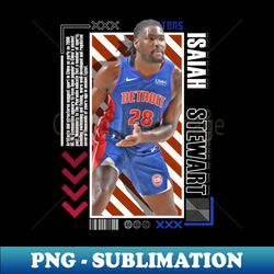 isaiah stewart basketball paper poster pistons 9 - exclusive sublimation digital file - create with confidence