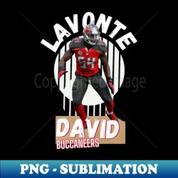 lavonte david football buccaneers design - Special Edition Sublimation PNG File - Perfect for Sublimation Mastery