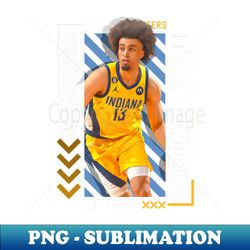 jordan nwora basketball paper poster pacers 9 - premium sublimation digital download - revolutionize your designs