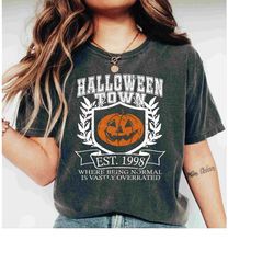 Halloween Town Comfort Colors Shirt, Halloweentown University T-shirt, Vintage Est 1998 Shirt, Halloween Comfort Colors