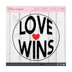 Love Wins SVG - Love Heart Svg - Love Heart Wide Svg - Valentine's Day SVG - Valentine SVG - Heart Love Svg - Valentine Shirt Svg