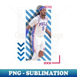 Montrezl Harrell basketball Paper Poster 76ers 9 - PNG Sublimation Digital Download - Create with Confidence