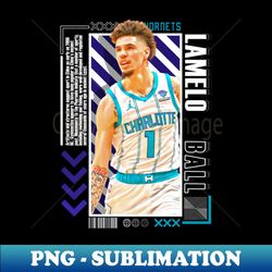 lamelo ball basketball paper poster 9 - png sublimation digital download - transform your sublimation creations