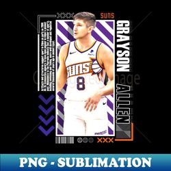 grayson allen basketball paper poster suns 9 - artistic sublimation digital file - create with confidence