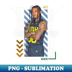 jordan clarkson basketball paper poster jazz 9 - premium png sublimation file - revolutionize your designs