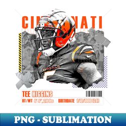 Tee Higgins Football Paper Poster Bengals 10 - Stylish Sublimation Digital Download - Perfect for Sublimation Mastery