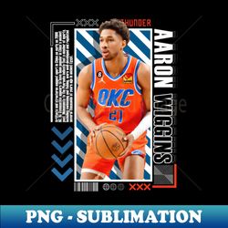 Aaron Wiggins basketball Paper Poster Thunder 9 - Trendy Sublimation Digital Download - Unlock Vibrant Sublimation Designs