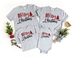 Buffalo Plaid Merry Christmas Shirt PNG, Family Matching Shirt PNGs, Christmas SweatShirt PNG, Christmas Shirt PNGs For