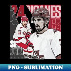 Seth Jarvis Hockey Design Poster Hurricanes - Special Edition Sublimation PNG File - Perfect for Sublimation Art