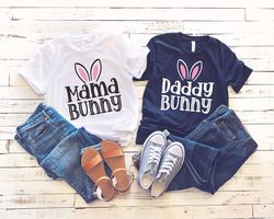 Easter Family Bunny Shirt PNG, Mama Bunny And Daddy Bunny Shirt PNG, Family Easter Shirt PNG, Happy Easter Shirt PNG, Cu