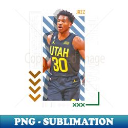 Ochai Agbaji basketball Paper Poster Jazz 9 - PNG Transparent Sublimation File - Perfect for Creative Projects