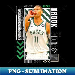 Brook Lopez basketball Paper Poster Bucks 9 - Aesthetic Sublimation Digital File - Spice Up Your Sublimation Projects