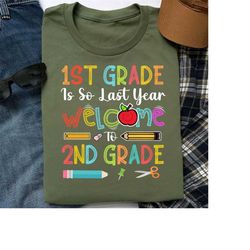 2nd Second Grade For Girls Boys Kids Shirt Funny Retro Back To School Gifts Tshirt For Elementary Teachers Team First Da