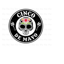 Mexican SVG Design for venti Cup, To go Coffee Cup - Cinco de Mayo SVG for Cricut, Silhouette, Glowforge - Instant Digit